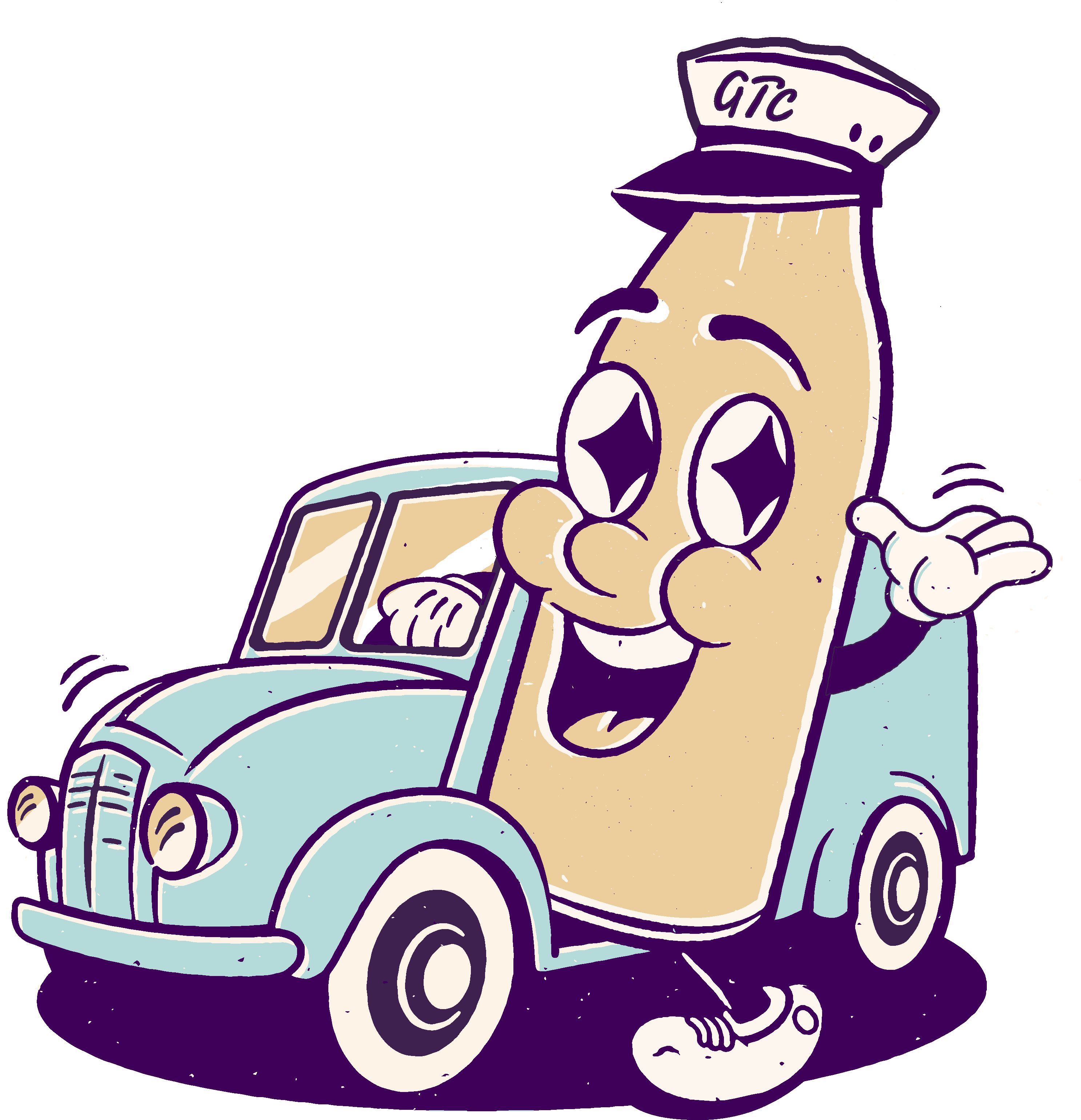 Gold Top Collective milkman mascot